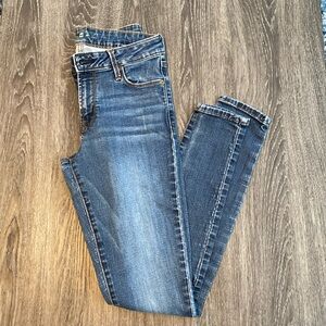 Old navy dark blue super skinny jeans